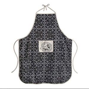 WDW/Disney Parks Gourmet Mickey Mouse Black/Tan Cotton Apron w/Pocket - NWOT!